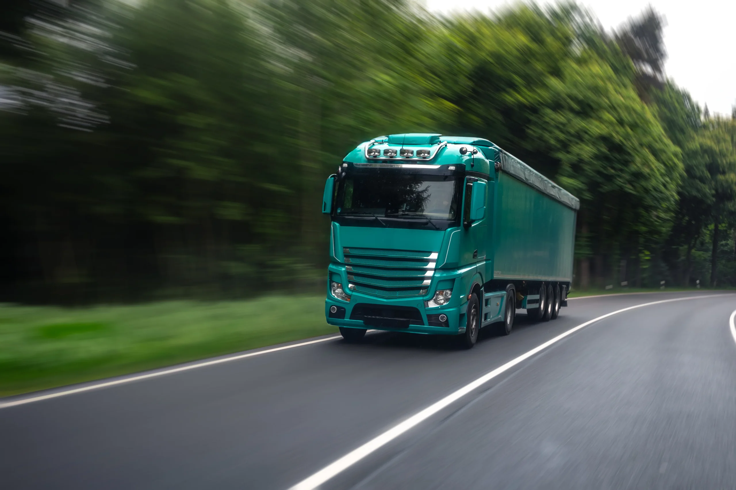 An HGV on a UK road, illustrative